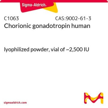 Chorionic gonadotropin human lyophilized powder, vial of ~2,500&#160;IU