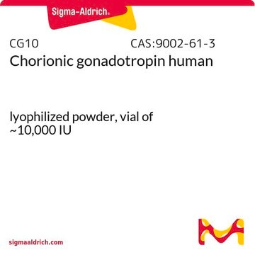 Chorionic gonadotropin human lyophilized powder, vial of ~10,000&#160;IU