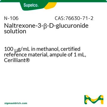 Naltrexone-3-&#946;-D-glucuronide solution 100&#160;&#956;g/mL in methanol, certified reference material, ampule of 1&#160;mL, Cerilliant&#174;