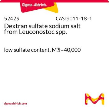 Dextran sulfate sodium salt from Leuconostoc spp. low sulfate content, Mr ~40,000