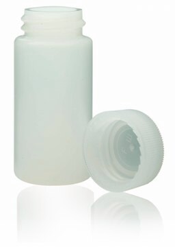 WHEATON&#174; liquid scintillation vial with seperate unlined PE cap transparent high-density polyethylene bottle, capacity (20&#160;mL), screw cap, case of 1,000&#160;ea Bulk packed vials with screw caps in separate bag