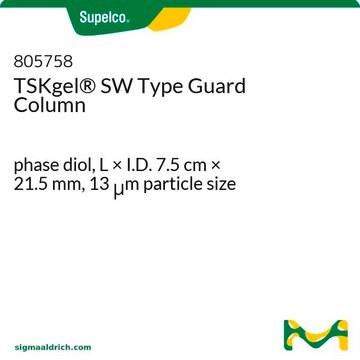 TSKgel&#174; SW Type Guard Column phase diol, L × I.D. 7.5&#160;cm × 21.5&#160;mm, 13&#160;&#956;m particle size