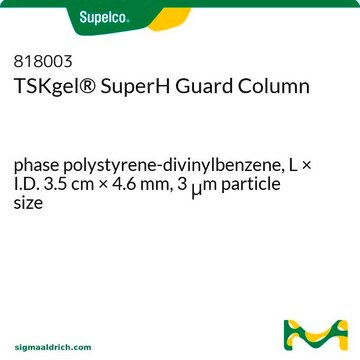 TSKgel&#174; SuperH Guard Column phase polystyrene-divinylbenzene, L × I.D. 3.5&#160;cm × 4.6&#160;mm, 3&#160;&#956;m particle size