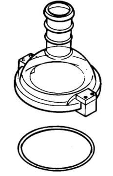 Ace Rotary-Evaporator/Freeze-Drying Flask Adapter Head W/ O-ring joint: ST/NS 24/40