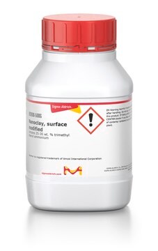 Nanoclay, surface modified contains 25-30&#160;wt. % trimethyl stearyl ammonium