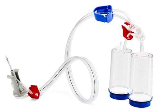 Steritest&#174; NEO Device For liquids in large vials with septa. Blue base canister with vented needle adapter. Single packed.