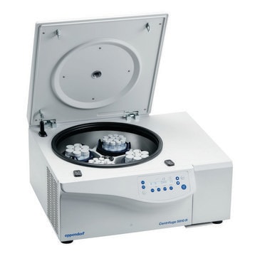 Eppendorf&#174; Centrifuge 5810/5810R 5810R, refrigerated, with rotor A-4-81, keypad, AC/DC input 120 V, 60 Hz, US 3-pin plug (US)