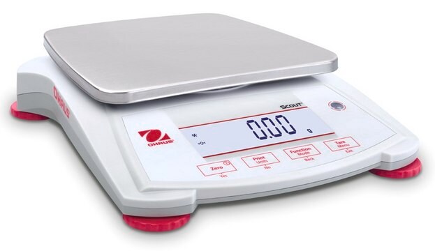 Ohaus&#174; Scout&#174; Portable Balance Model SPX2202, weighing capacity 2200&#160;g, resolution: 0.01&#160;g, AC/DC input 110 V, US 3-pin plug (North America)