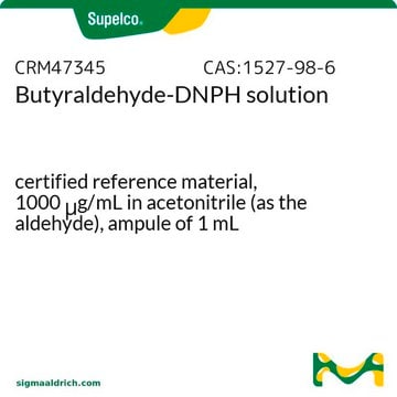 Butyraldehyde-DNPH solution certified reference material, 1000&#160;&#956;g/mL in acetonitrile (as the aldehyde), ampule of 1&#160;mL