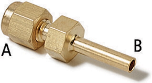 Swagelok&#174; Reducer Swagelok&#174; 400-R-2, brass, 1/4 in. Swagelok, for 1/8 in. tube