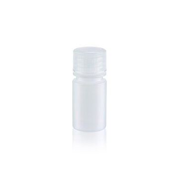 Wheaton&#174; Leak Resistant Bottle capacity 15&#160;mL, high-density polyethylene bottle, natural bottle, narrow-mouth bottle, bottle diam. × H 25&#160;mm × 56&#160;mm, 20-410