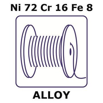 Inconel&#174; alloy 600 - heat resisting alloy, Ni72Cr16Fe8 50m wire, 1.0mm diameter, hard