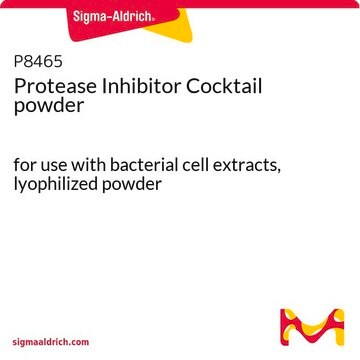 Protease Inhibitor Cocktail powder for use with bacterial cell extracts, lyophilized powder