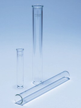 Pyrex&#174; Test tubes, with rim, medium wall 18&#160;mL