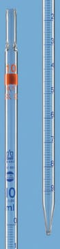 BRAND&#174; BLAUBRAND&#174; graduated pipette, calibrated to deliver (TD, EX) capacity 1&#160;mL , with 0.01 mL subdivisions, type 2