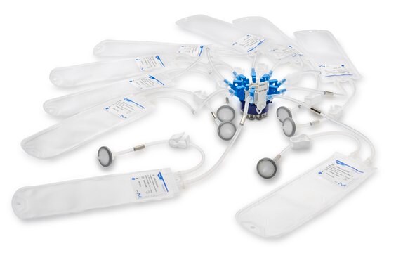 NovaSeptum&#174; GO Preloaded System with Autoclavable Bag, Vented, 9-port, sterile; &#946;-irradiated