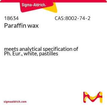 Paraffin wax meets analytical specification of Ph.&nbsp;Eur., pastilles, white