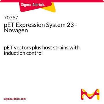 pET Expression System 23 - Novagen pET vectors plus host strains with induction control