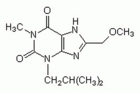 8-Methoxymethyl-3-isobutyl-1-methylxanthine A cell-permeable selective inhibitor of Ca2+-calmodulin-dependent phosphodiesterase (PDE I; IC&#8325;&#8320; = 4 &#181;M).