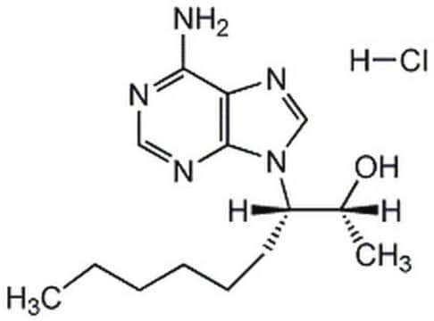 EHNA, Hydrochloride The racemic mixture of a cell-permeable adenine derivative that acts as a PDE II-selective phosphodiesterase inhibitor and adenosine deaminase.