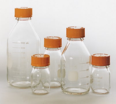 Pyrex&#174; round media storage bottles and reusable screw caps capacity 10,000&#160;mL