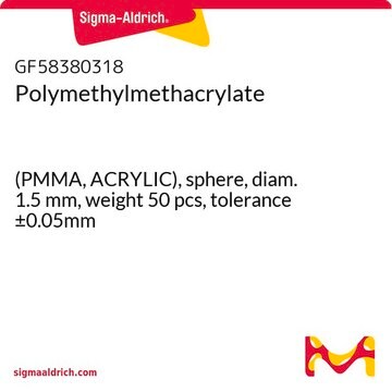 Polymethylmethacrylate (PMMA, ACRYLIC), sphere, diam. 1.5&#160;mm, weight 50 pcs, tolerance ±0.05mm