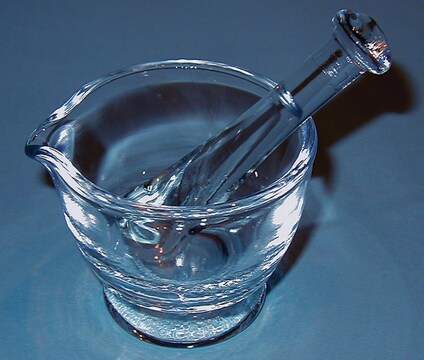 Glass mortar and pestle capacity 125&#160;mL