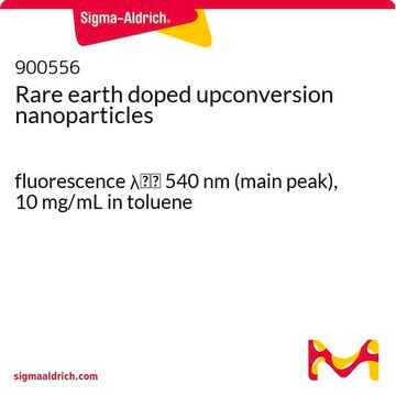 希土類元素ドープアップコンバージョンナノ粒子 fluorescence &#955;em&#160;540&#160;nm (main peak), 10&#160;mg/mL in toluene