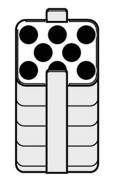 Adapter for Eppendorf&#174; A-4-62 Rotor holds 8 x 7 - 18 mL round-bottom tubes, for 250 mL rectangular buckets, pack of 2&#160;ea