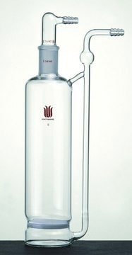 Synthware&#8482; gas washing bottle with fritted disc joint: ST/NS 24/40, capacity 350&#160;mL, Disc porosity C