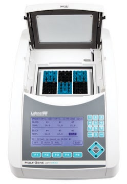 Labnet MultiGene&#8482; OptiMax thermal cycler temp. range 4-99.9 °C, AC/DC input 120 V AC