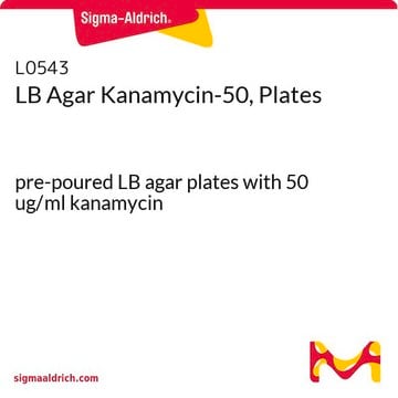 LB Agar Kanamycin-50, Plates pre-poured LB agar plates with 50 ug/ml kanamycin