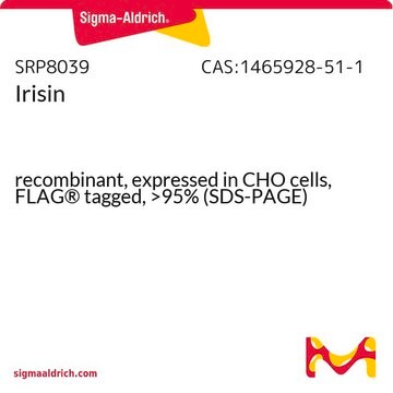 Irisin recombinant, expressed in CHO cells, FLAG&#174; tagged, &gt;95% (SDS-PAGE)