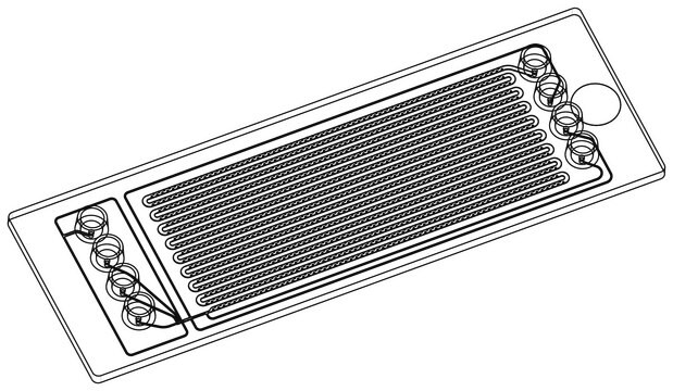 Droplet generation and storage chip Fluidic 719, COC