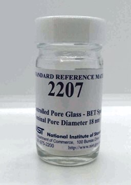 Controlled pore glass - BET specific surface area NIST&#174; SRM&#174; 2207, nominal pore diameter 18nm