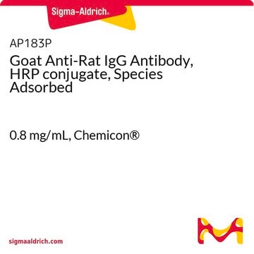 Goat Anti-Rat IgG Antibody, HRP conjugate, Species Adsorbed 0.8&#160;mg/mL, Chemicon&#174;