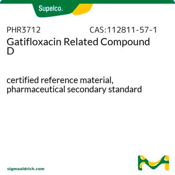 Gatifloxacin Related Compound D pharmaceutical secondary standard, certified reference material