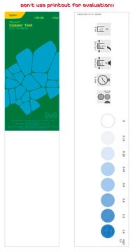 Copper Test in freshwater and seawater colorimetric, 0.15-1.6&#160;mg/L (Cu), for use with MCOLORTEST&#174;