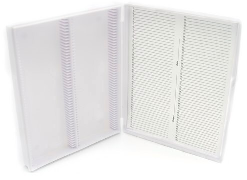 Slide box 100 place, white