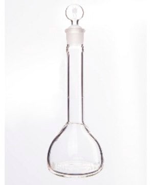 Synthware&#8482; Volumetric flask, Class A with glass stopper borosilicate glass 3.3, capacity 500&#160;mL