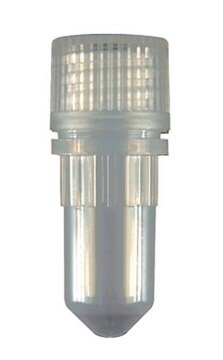 Screw cap tube size 0.5&#160;mL, clear, pkg of 8x500caps/cs, sterile