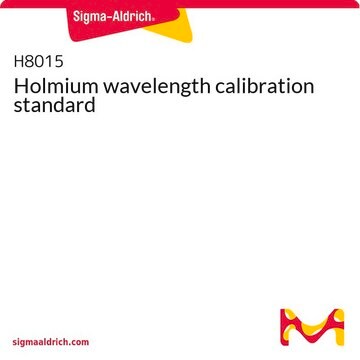 Holmium wavelength calibration standard