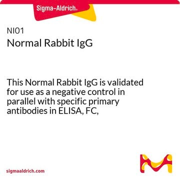 Normal Rabbit IgG This Normal Rabbit IgG is validated for use as a negative control in parallel with specific primary antibodies in ELISA, FC, Immunoblotting, IF, IHC, IP.