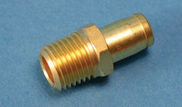 ストレートセプタム-インレットアダプター inlet I.D. 6&#160;mm, brass