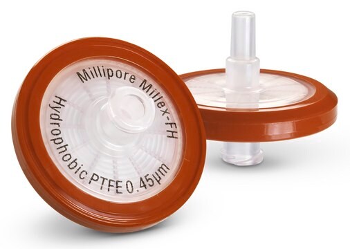 Millex&#174; hydrophobic PTFE syringe filter pore size 0.45&#160;&#956;m, non-sterile, diam. 33&#160;mm