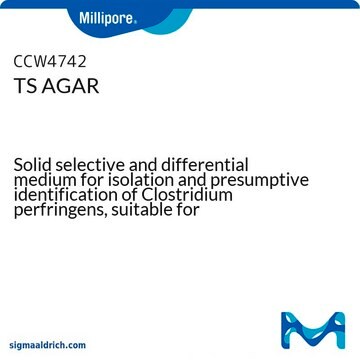 TS AGAR Solid selective and differential medium for isolation and presumptive identification of Clostridium perfringens, suitable for microbiology