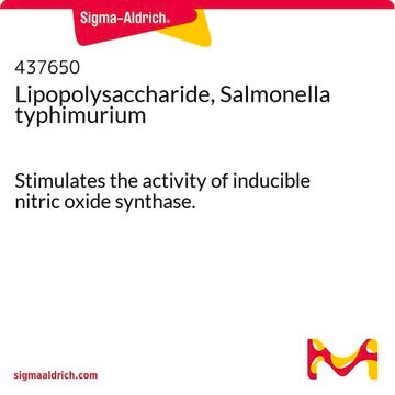 Lipopolysaccharide, Salmonella typhimurium Stimulates the activity of inducible nitric oxide synthase.