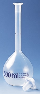 BRAND&#174; volumetric flask PMP, transparent, size 250 mL