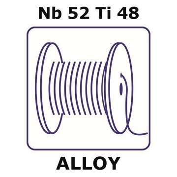 Niobium-titanium alloy, Nb52Ti48 10m wire, 0.25mm diameter, annealed