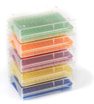 96 Well Low temp PCR rack green, polypropylene